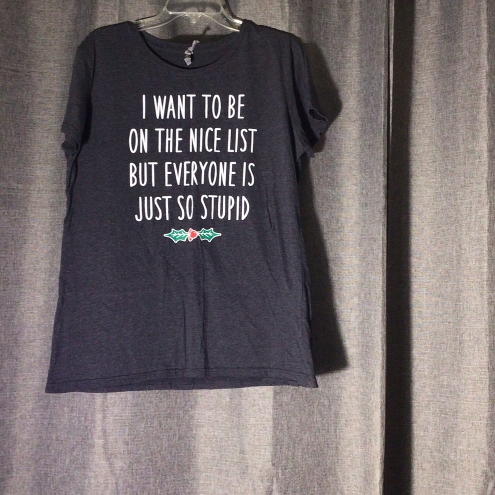 Black Graphic T-Shirt with Humorous Text